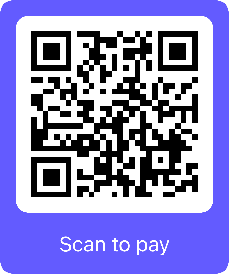QR code for $1,000 donation